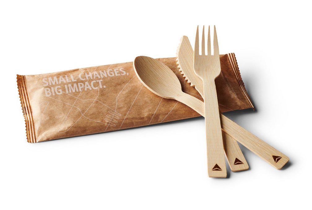 Delta bamboo cutlery