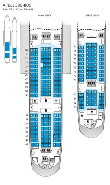 British Airways A380 economy