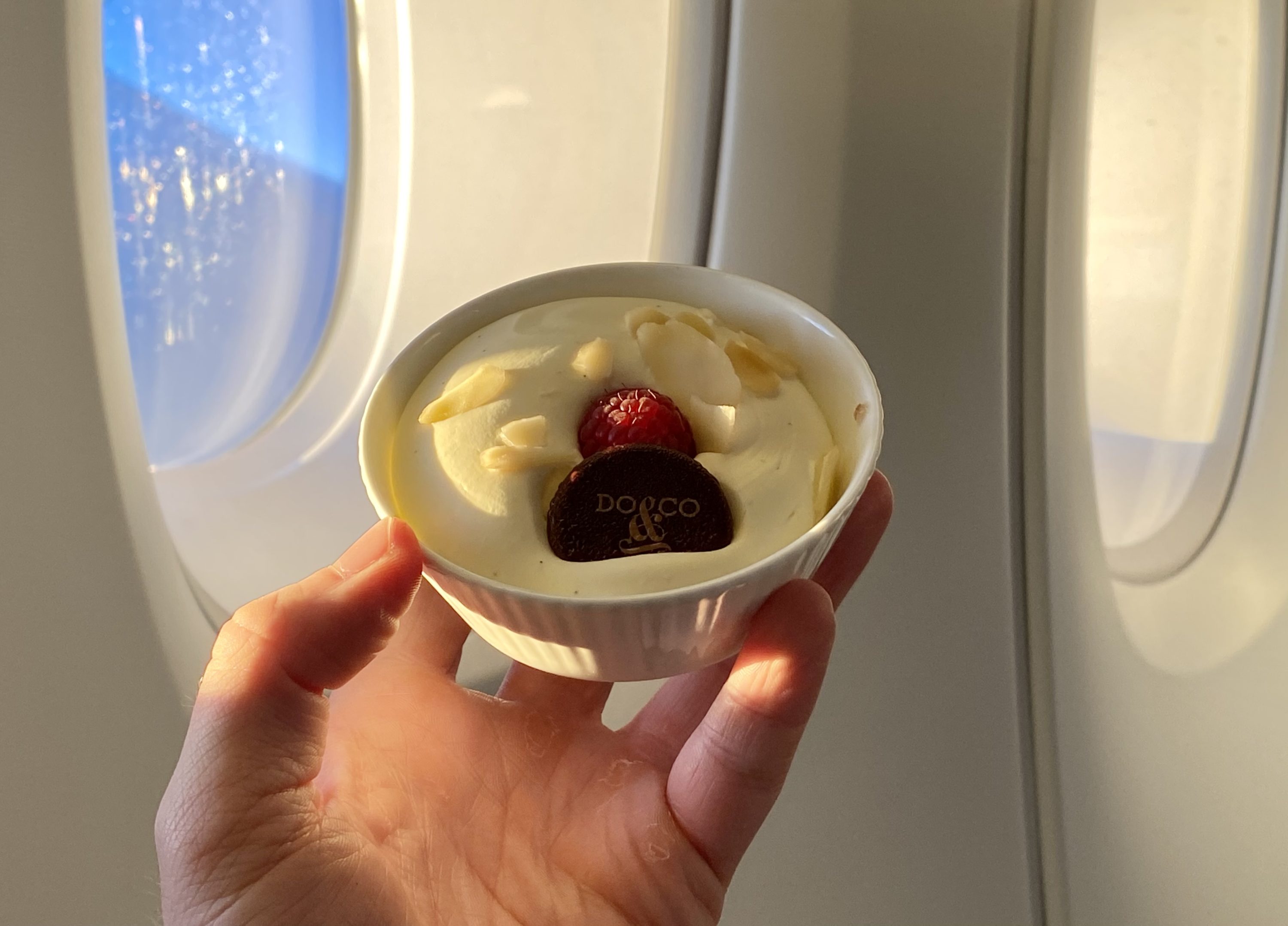 British Airways Club Europe A380 dessert