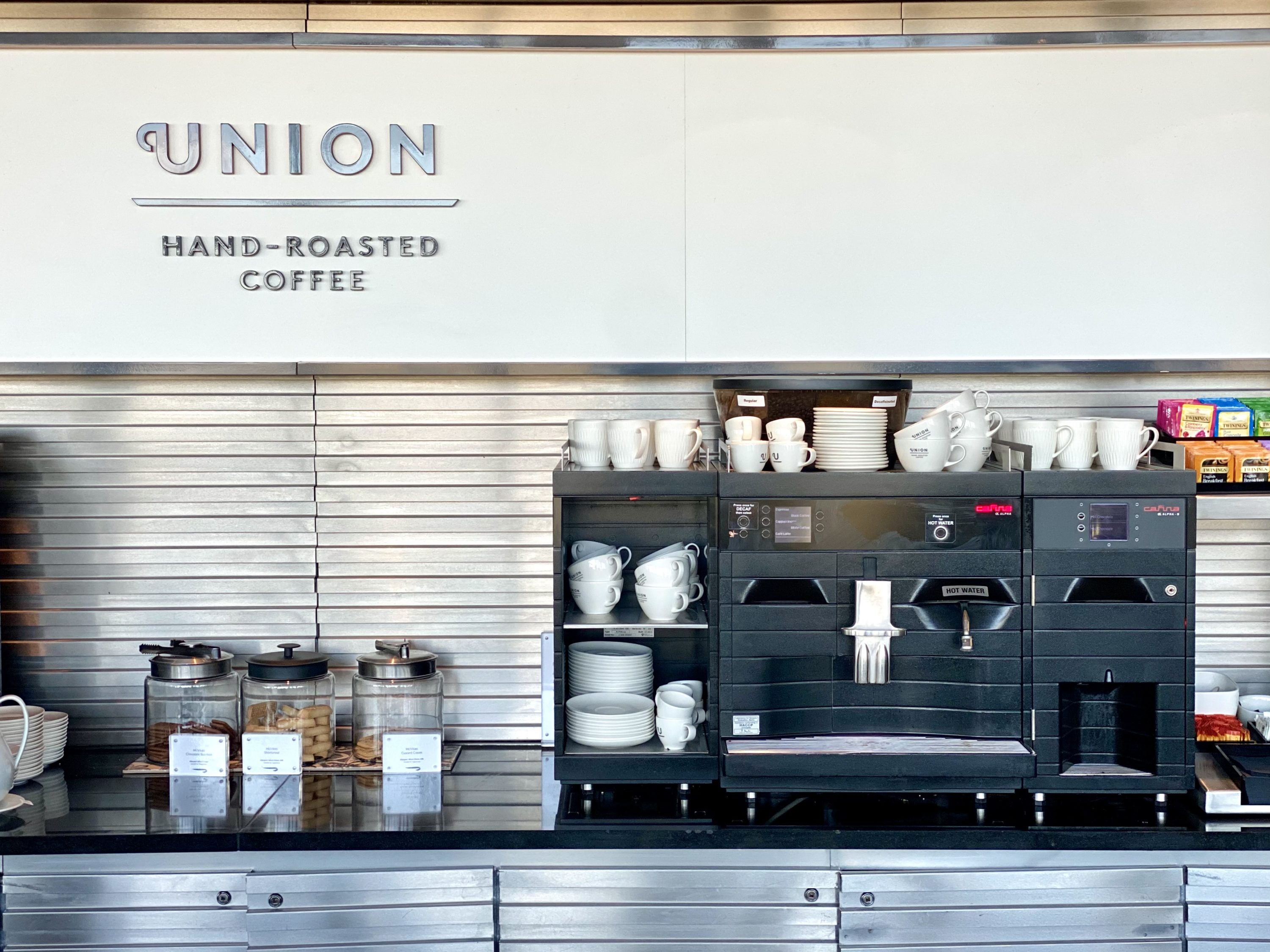 British Airways Club Europe A380 Heathrow Terminal 5 Galleries North Lounge Union coffee station