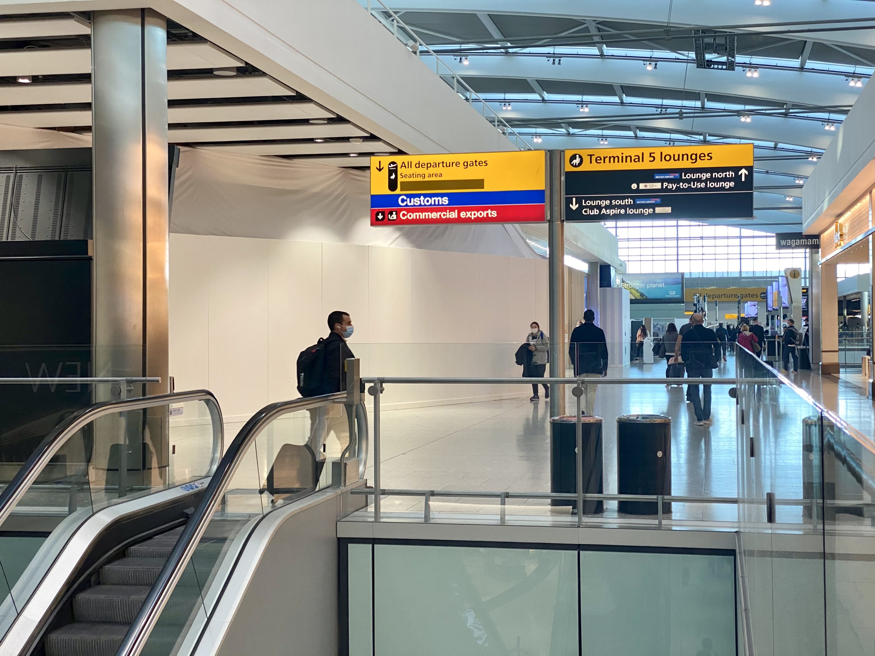 British Airways Club Europe A380 Heathrow Terminal 5 directions to lounges