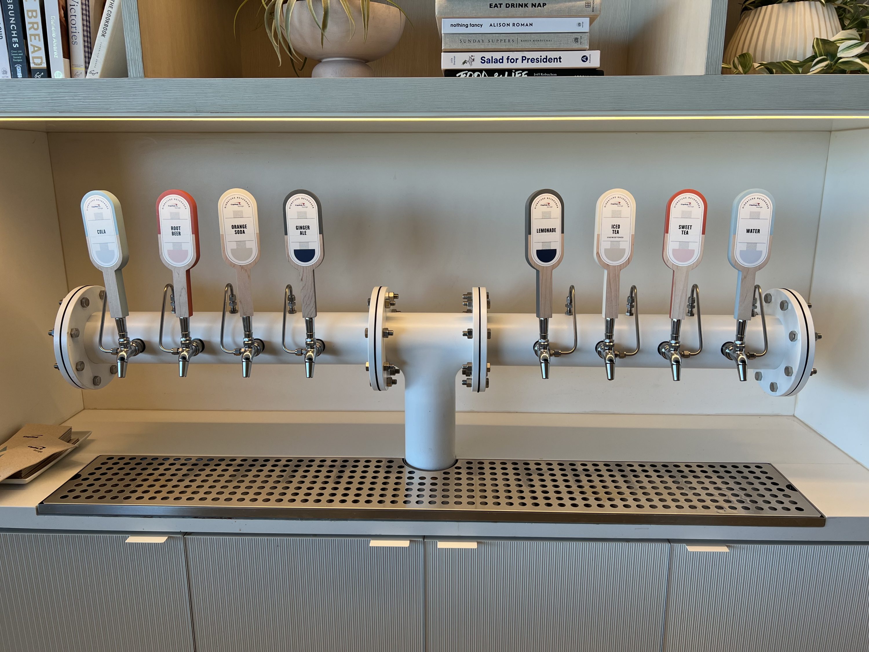 Capital One Lounge DFW Non Alcoholic Beverages