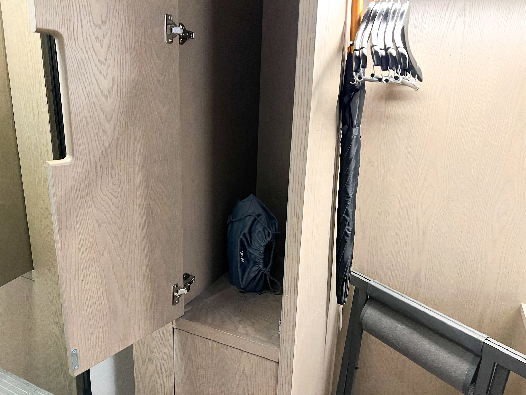 Conrad New York Midtown closet with iron