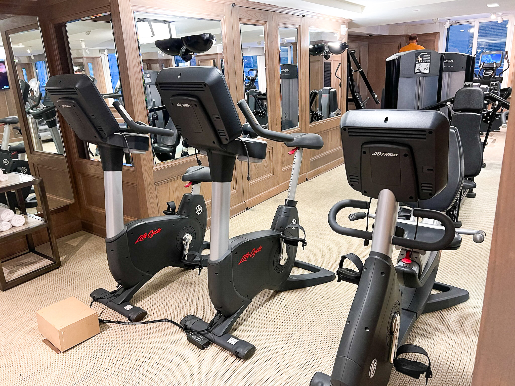 Conrad New York Midtown fitness center bikes