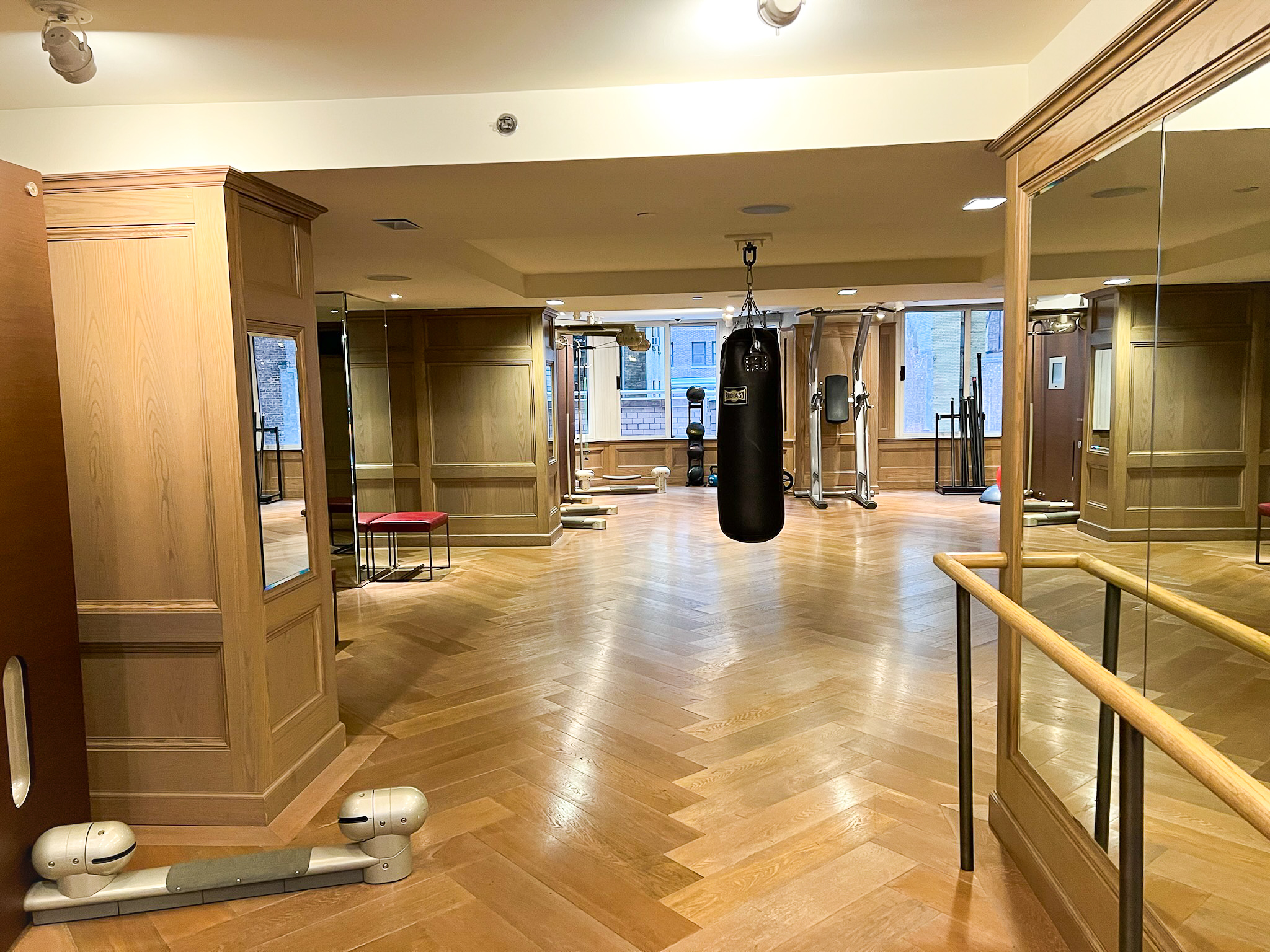 Conrad New York Midtown fitness center punching bag