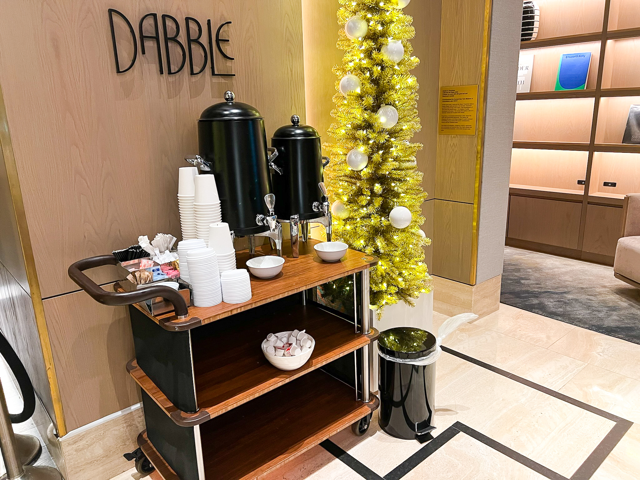 Conrad New York Midtown lobby coffee
