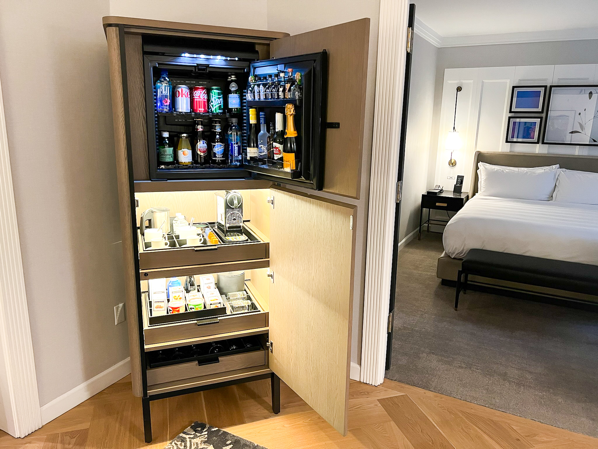 Conrad New York Midtown open minibar