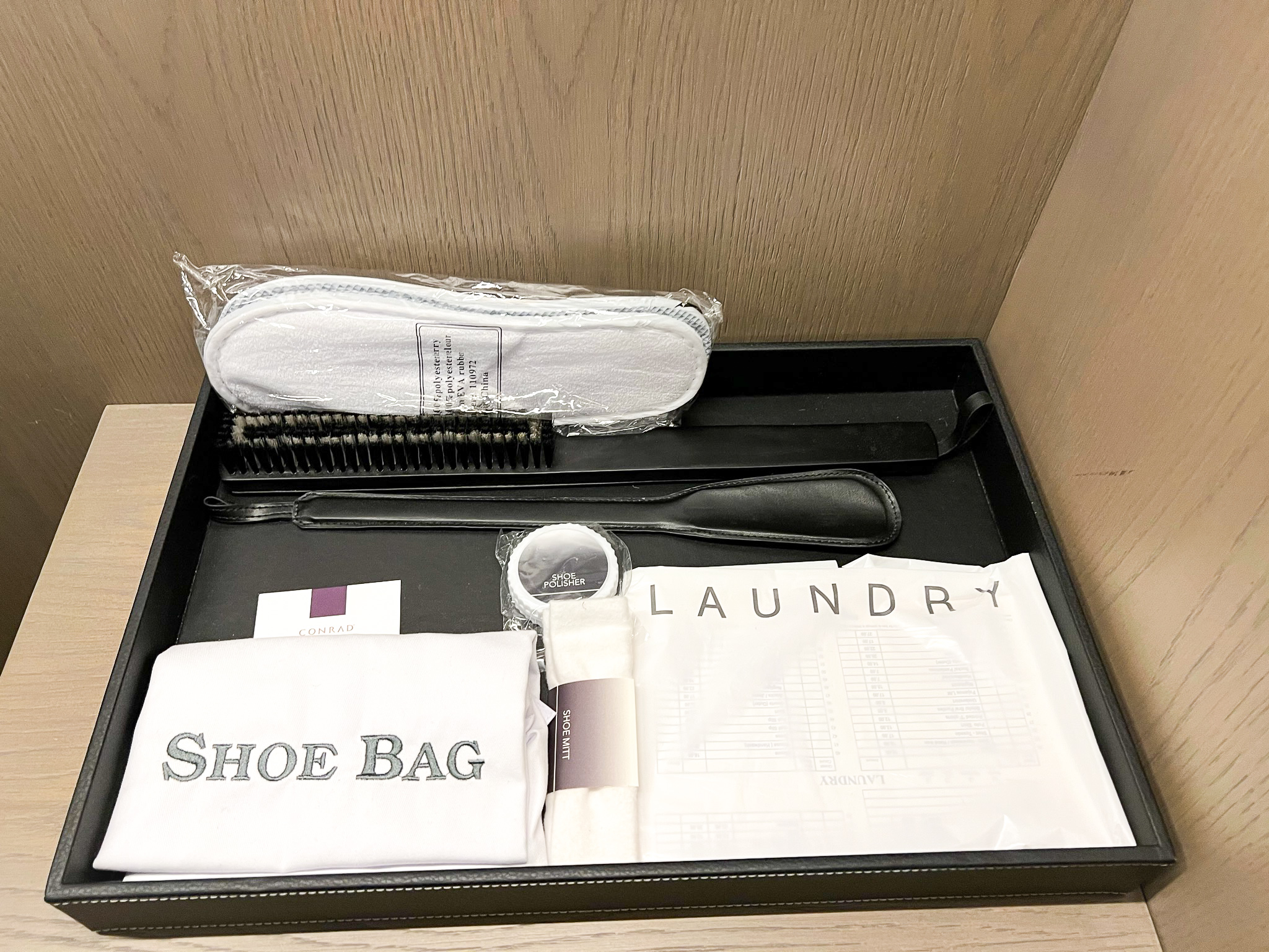 Conrad New York Midtown shoe bag