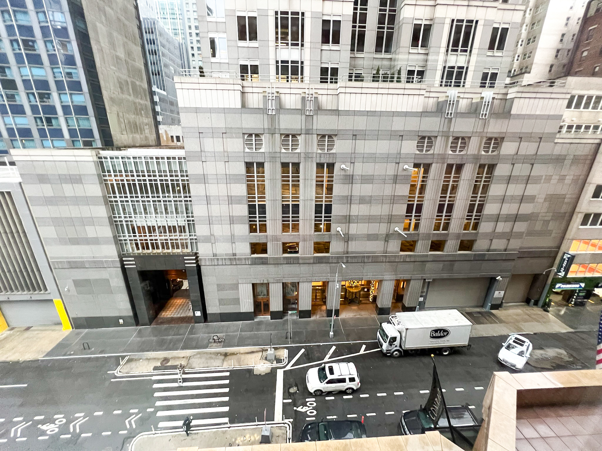 Conrad New York Midtown view down