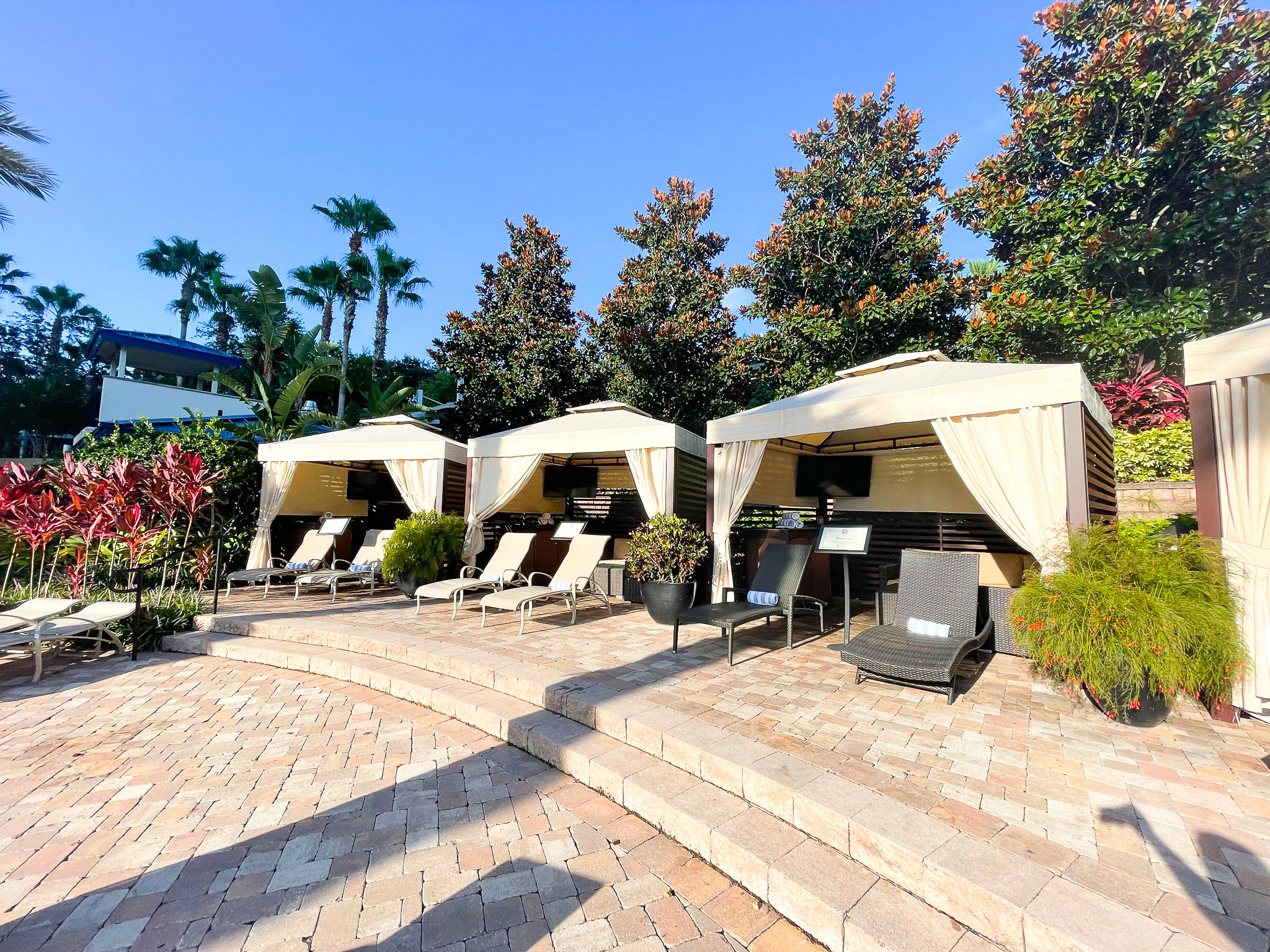 Hyatt Regency Orlando cabanas and chairs