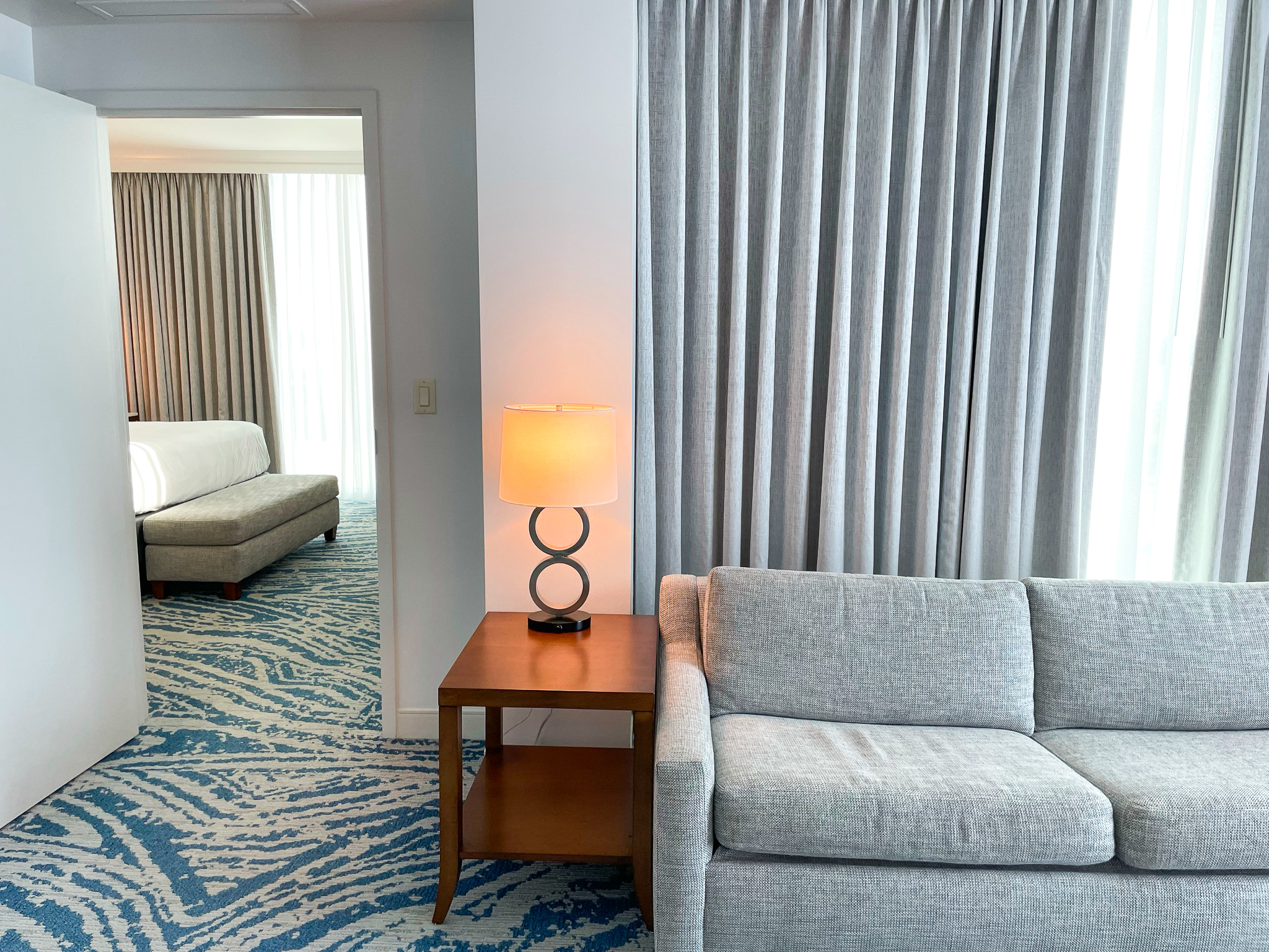 Hyatt Regency Orlando living room suite sofa