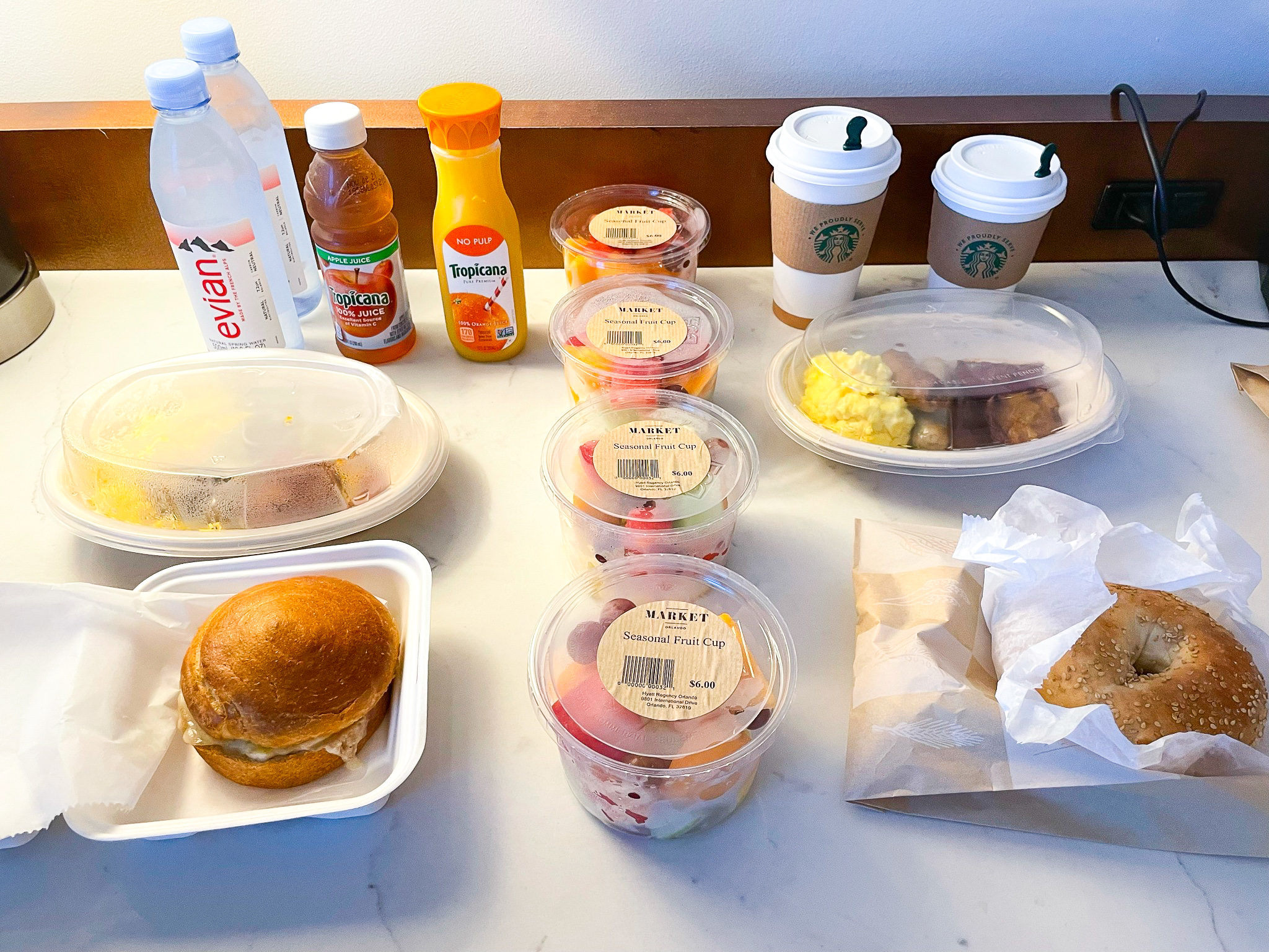 Hyatt Regency Orlando to go breakfast from Market