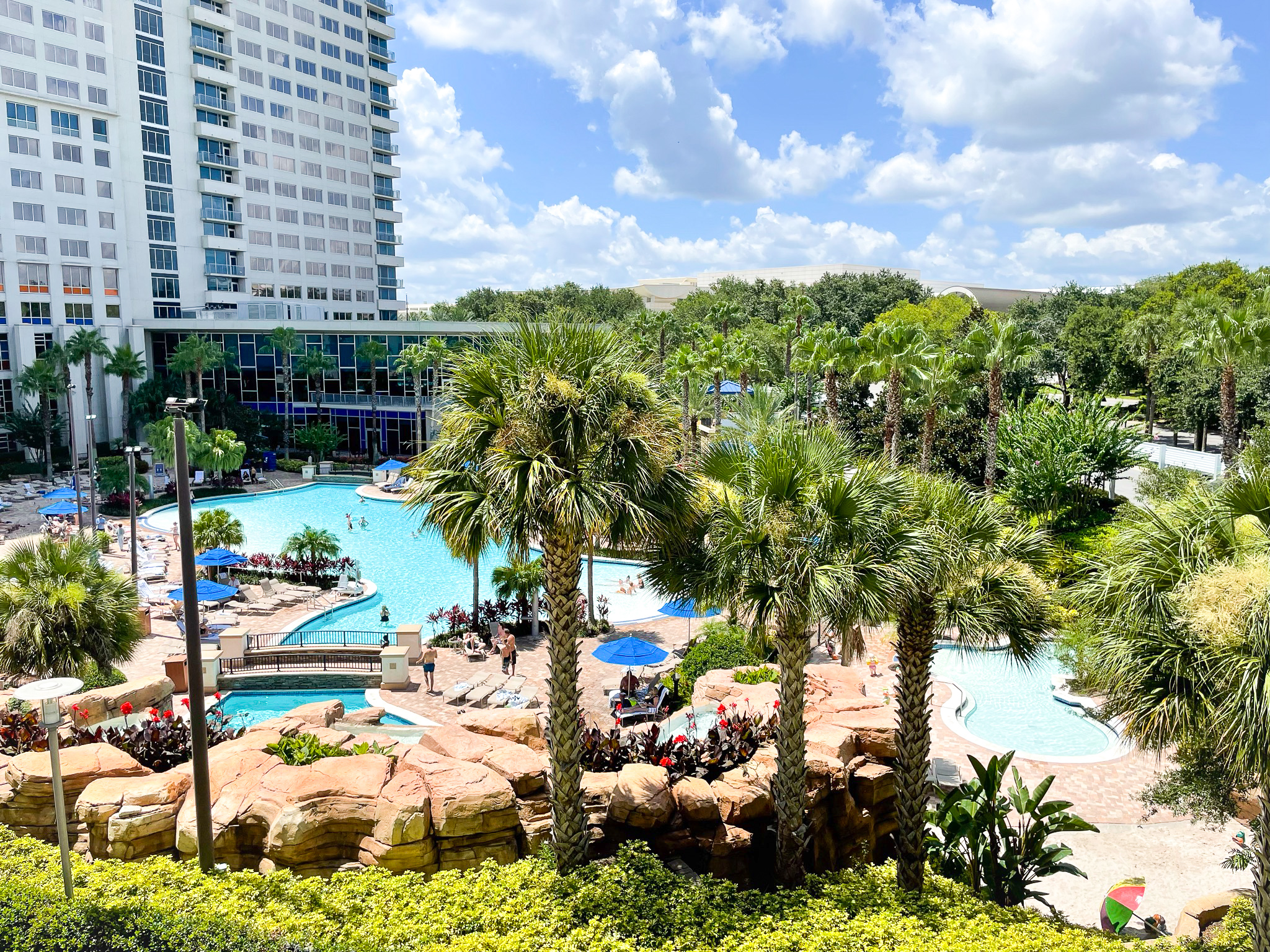 Hyatt Regency Orlando view from parking garage