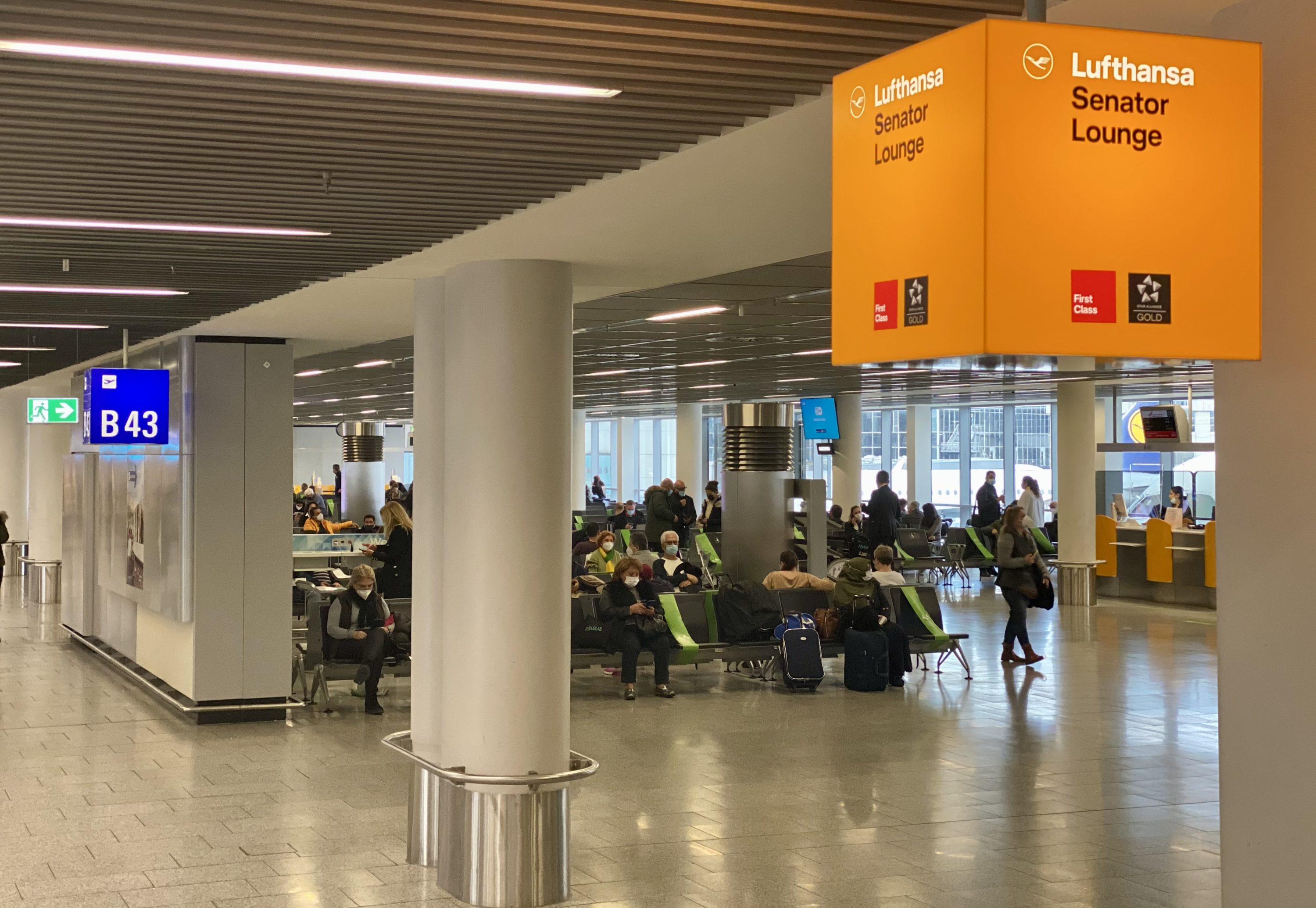 Lufthansa Senator Lounge B Frankfurt location