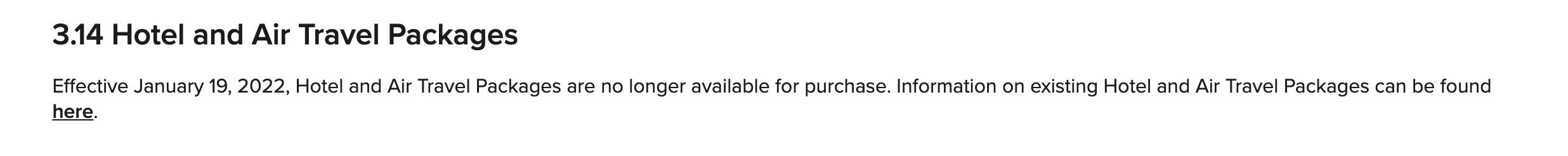 Marriott Updated Terms fo Air Hotel