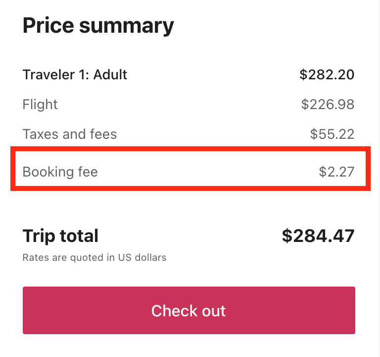 Orbitz booking fee Orbitz booking fee