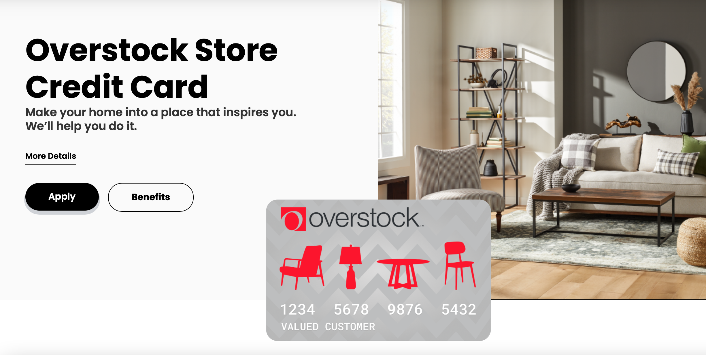 Overstock Store Credit Card Application