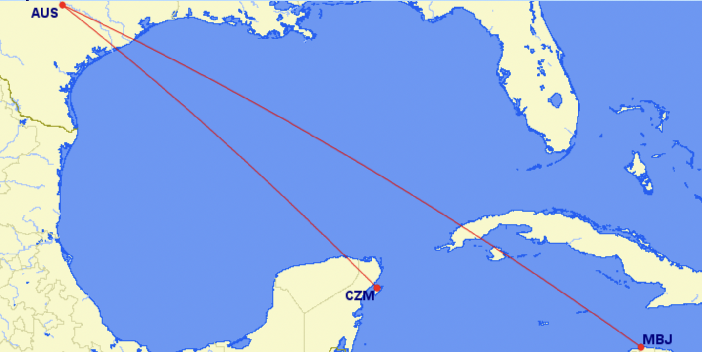 American's new routes from Austin