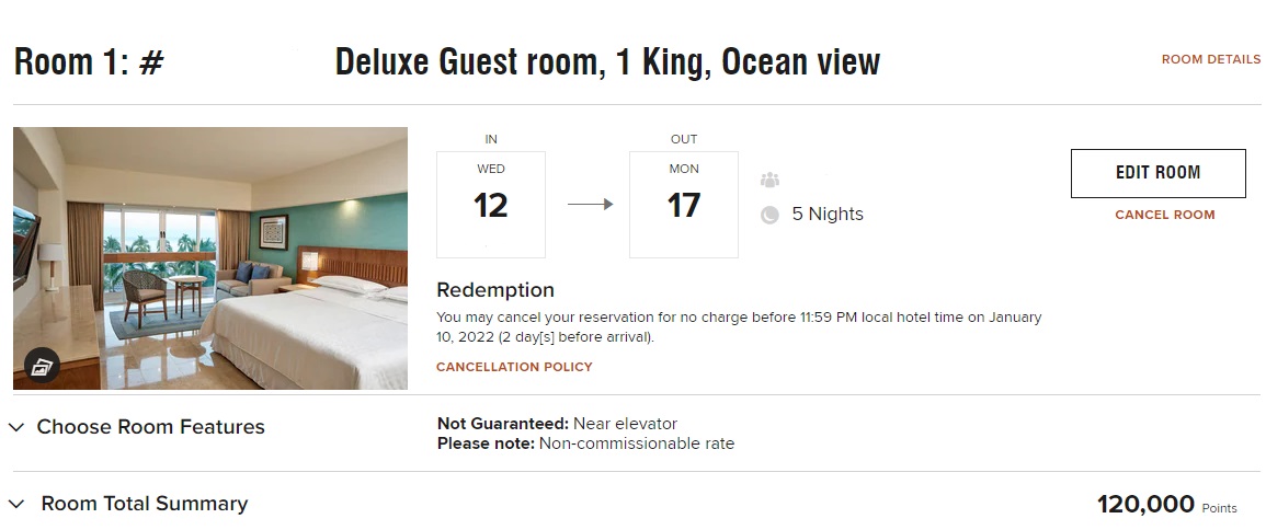 Sheraton Bouganvilla Booking