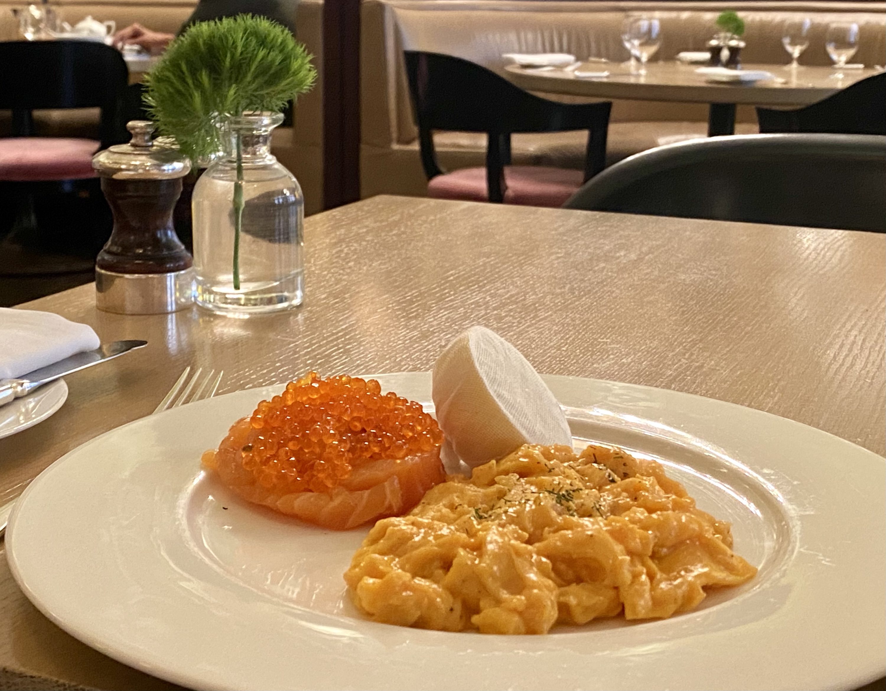 The London EDITION Berners Tavern breakfast scrambled egg