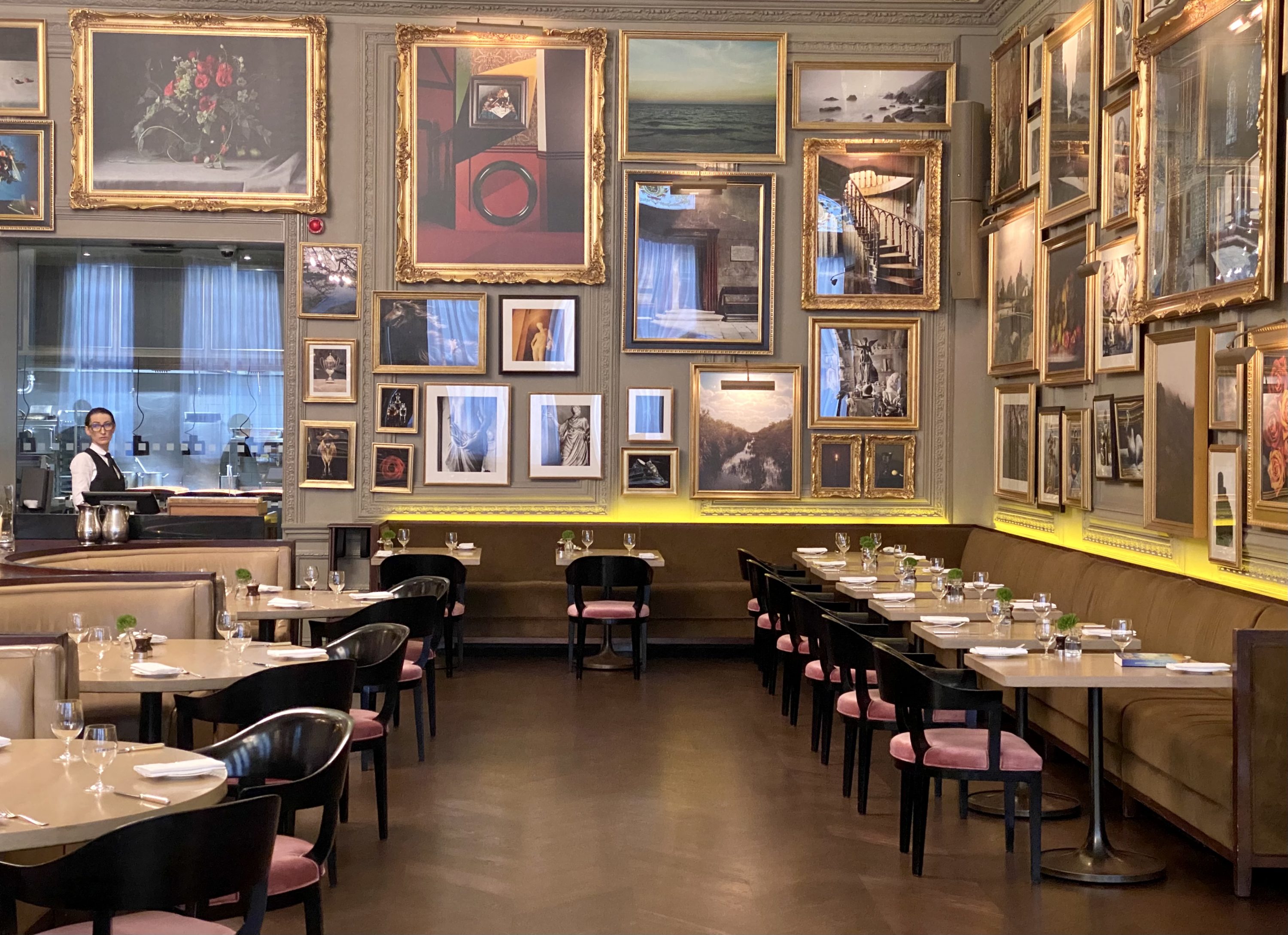 The London EDITION Berners Tavern breakfast set up