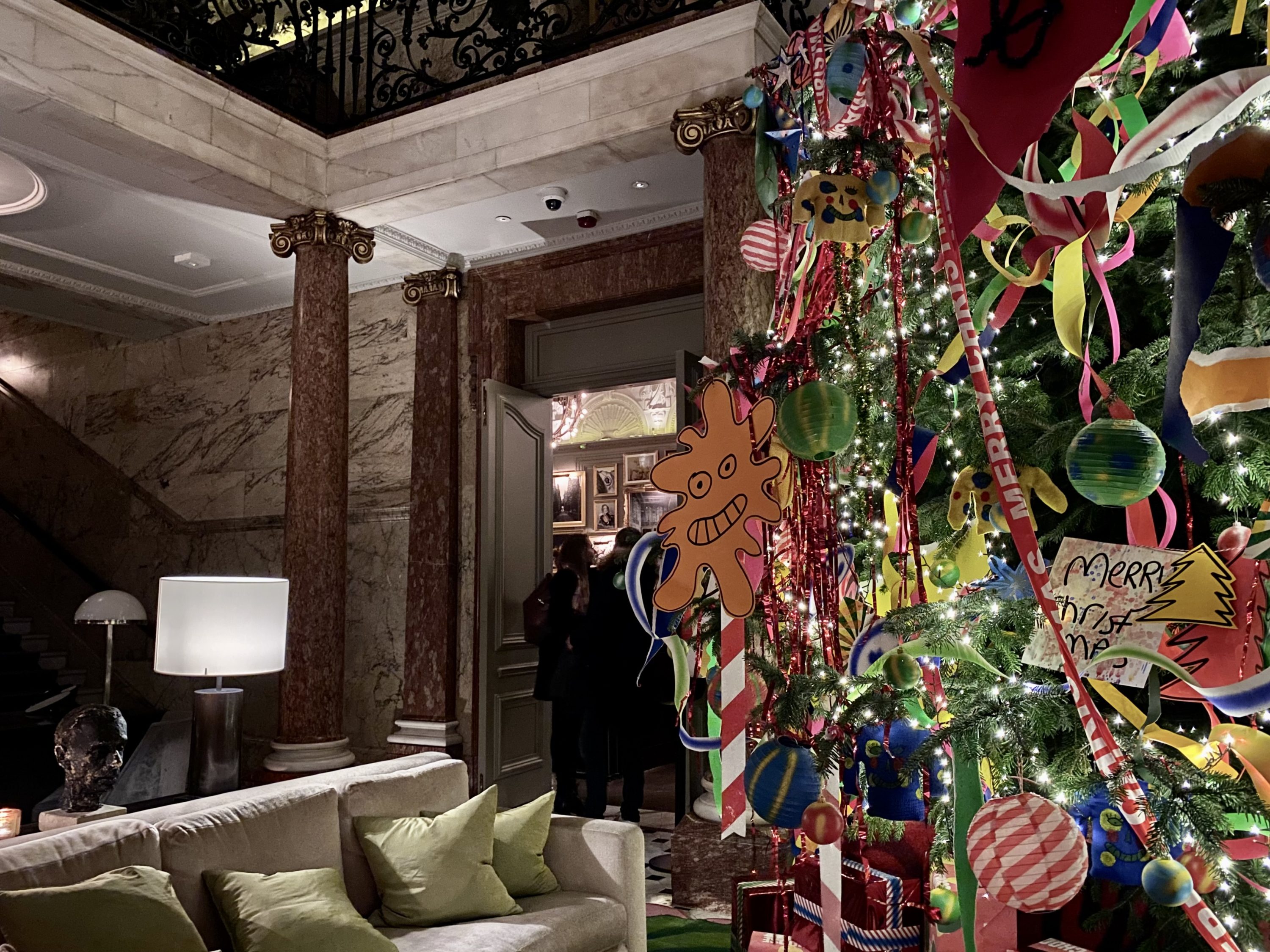 The London EDITION Christmas tree close up