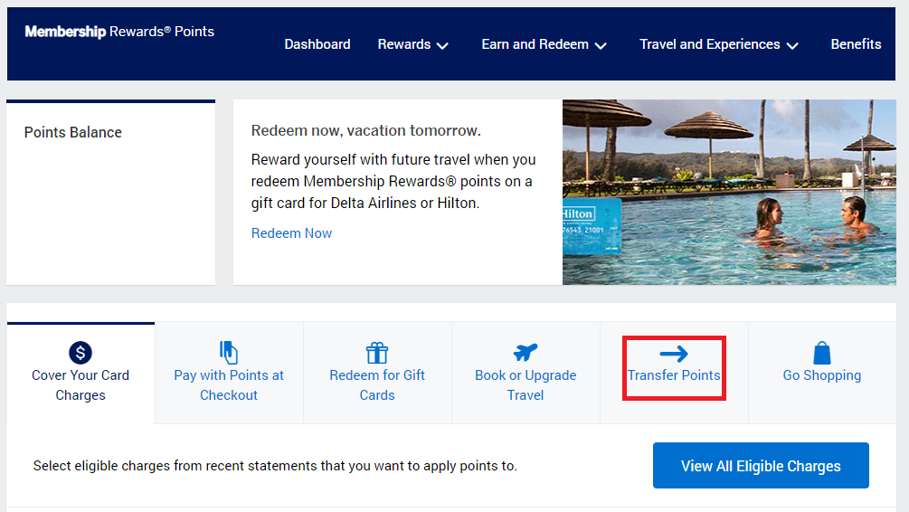 Amex Transfer Points