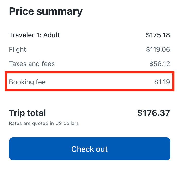 Travelocity booking fee Travelocity booking fee