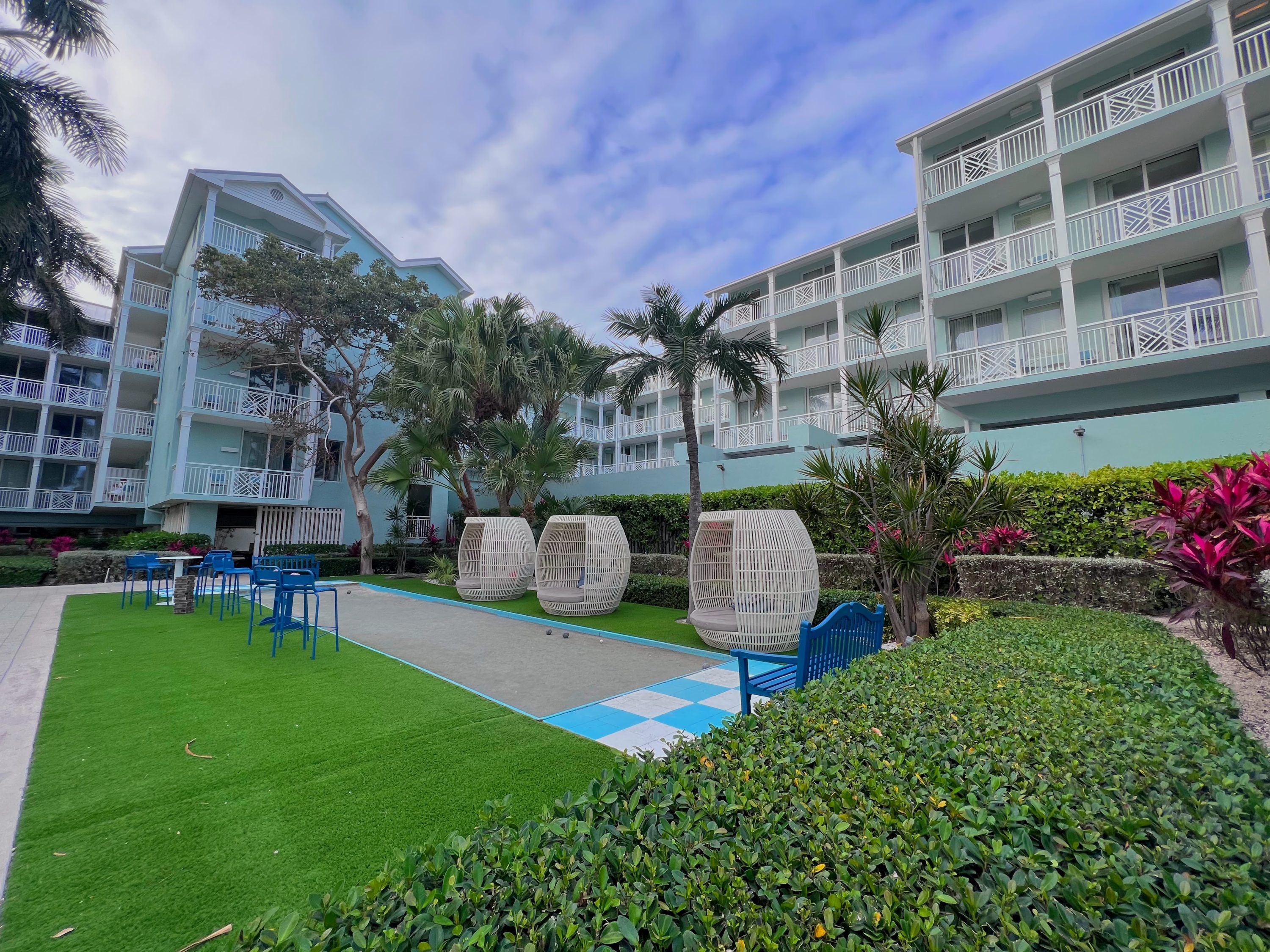 Bocce ball court at The Reach Key West