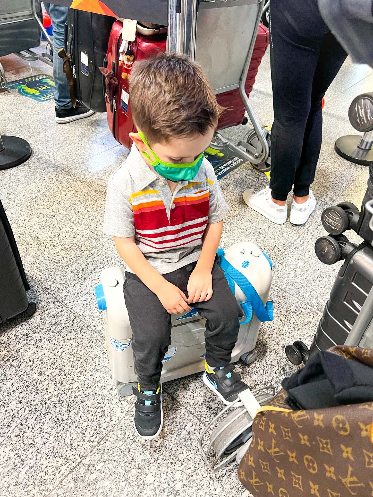 Boy sitting on JetKids BedBox