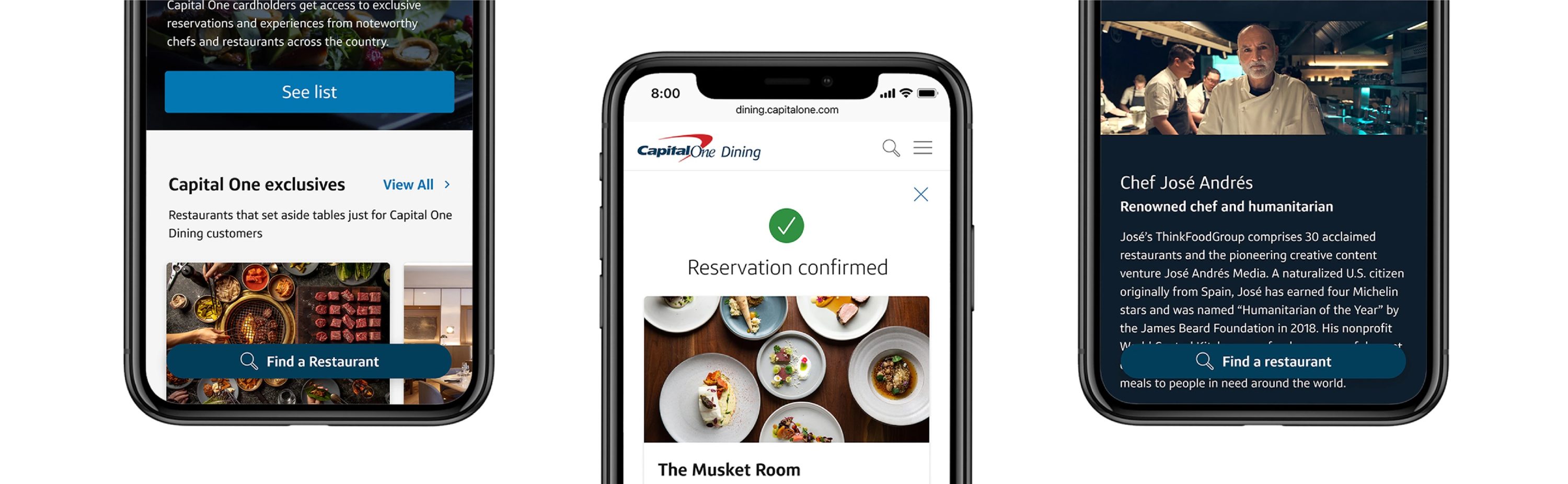 Capital One Dining portal
