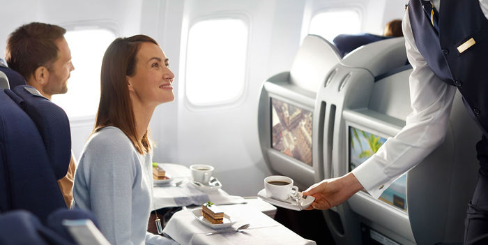 Condor Business Class dessert