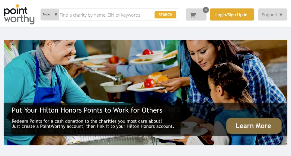 Donate Hilton Honors Points
