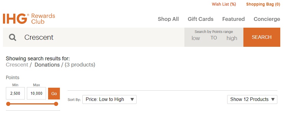 Donate IHG Points
