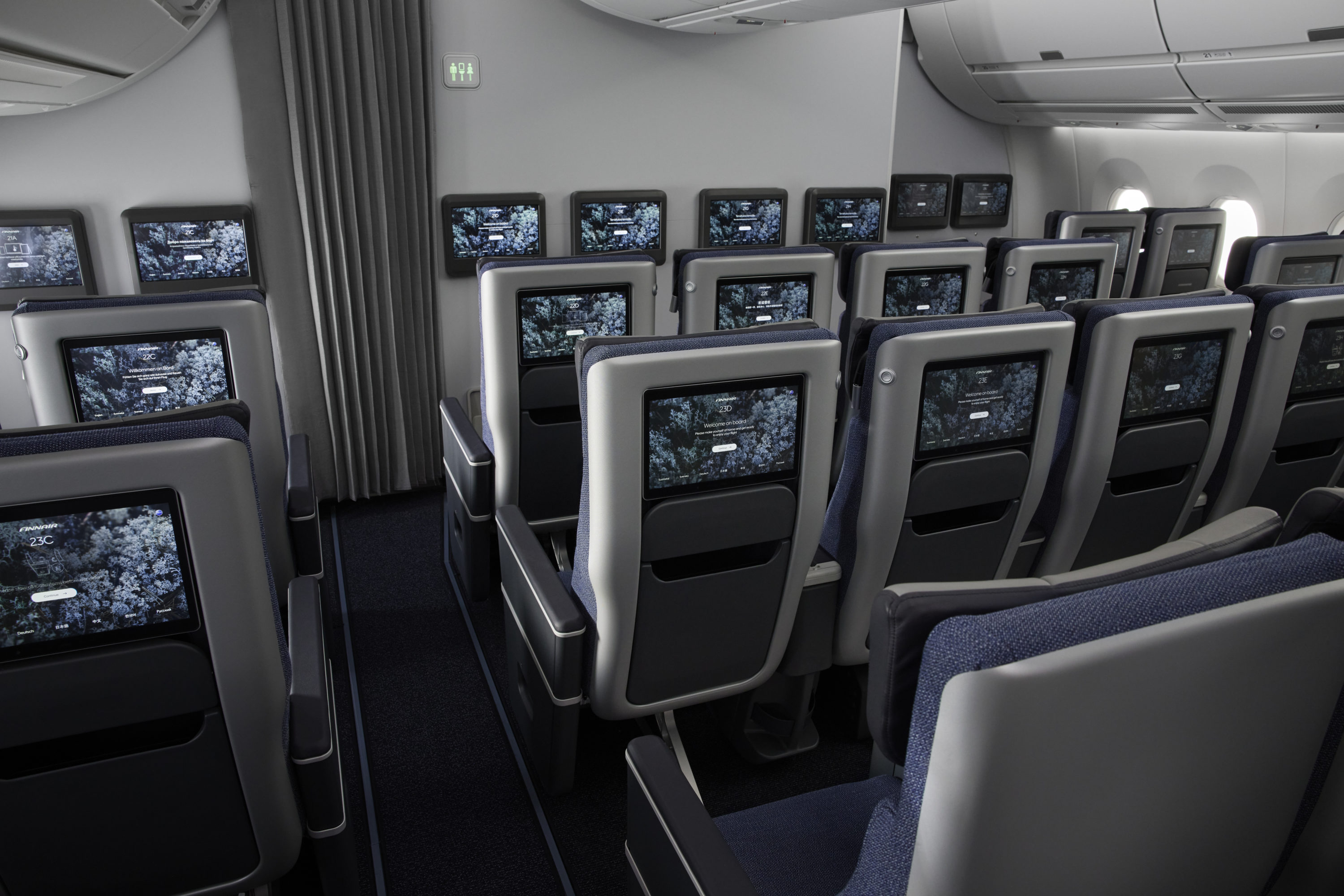 Finnair A350 Premium Economy Class Seats Behind Finnair A350 Premium Economy Class Seats Behind