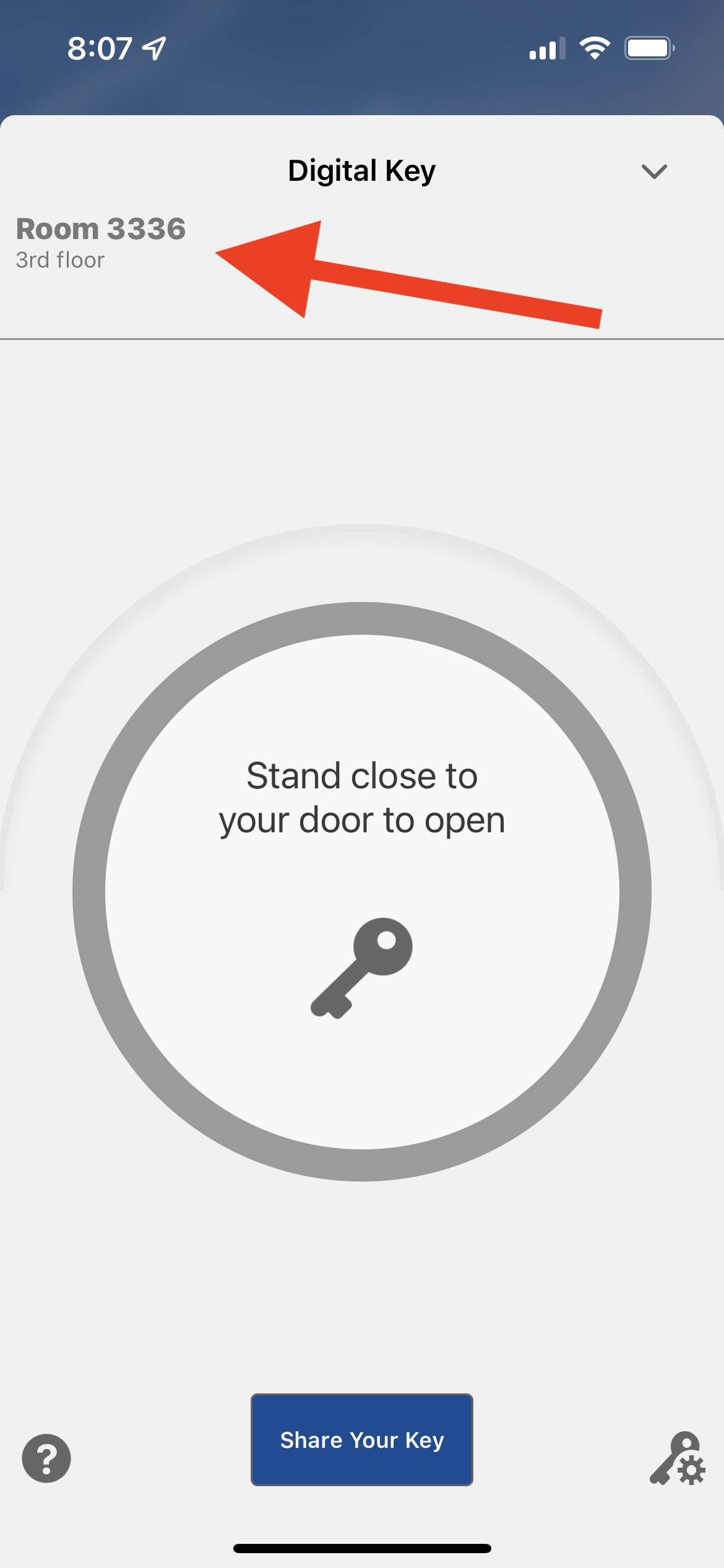 Hotel digital key
