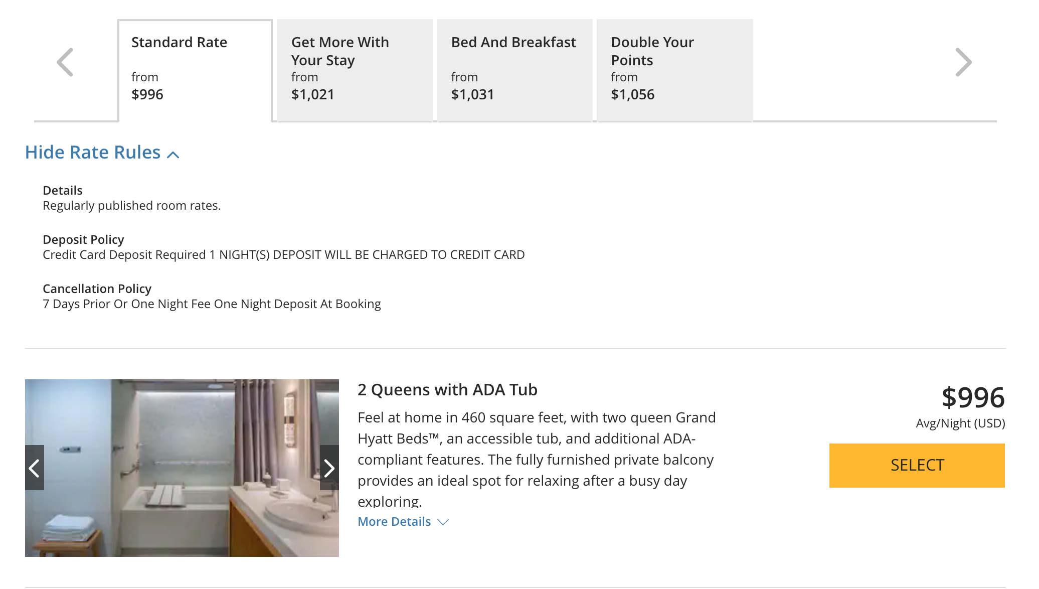 Hyatt Centric Key West Cash Cost