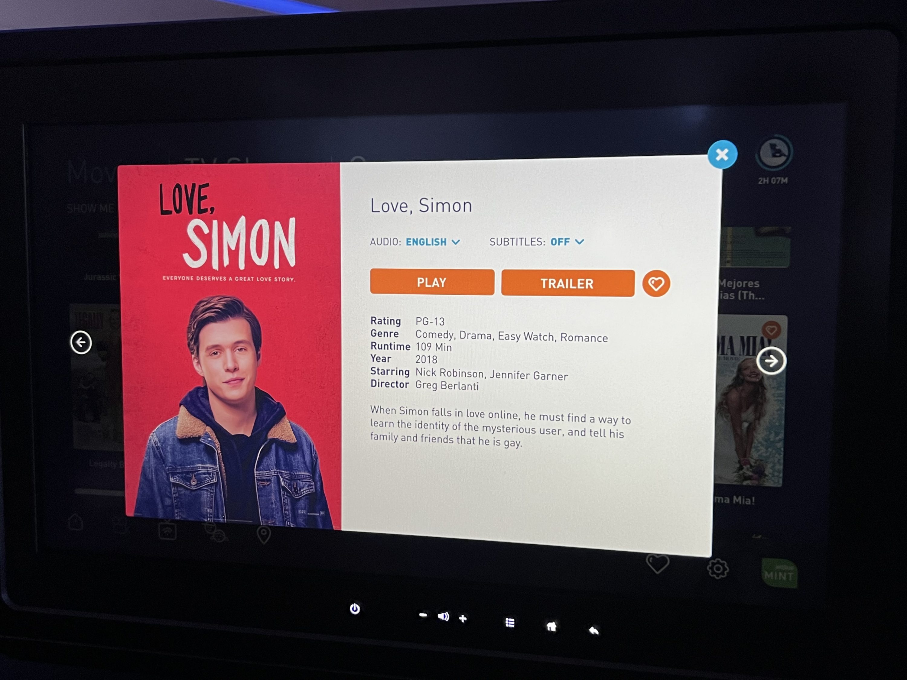 JetBlue Mint A321LR IFE film