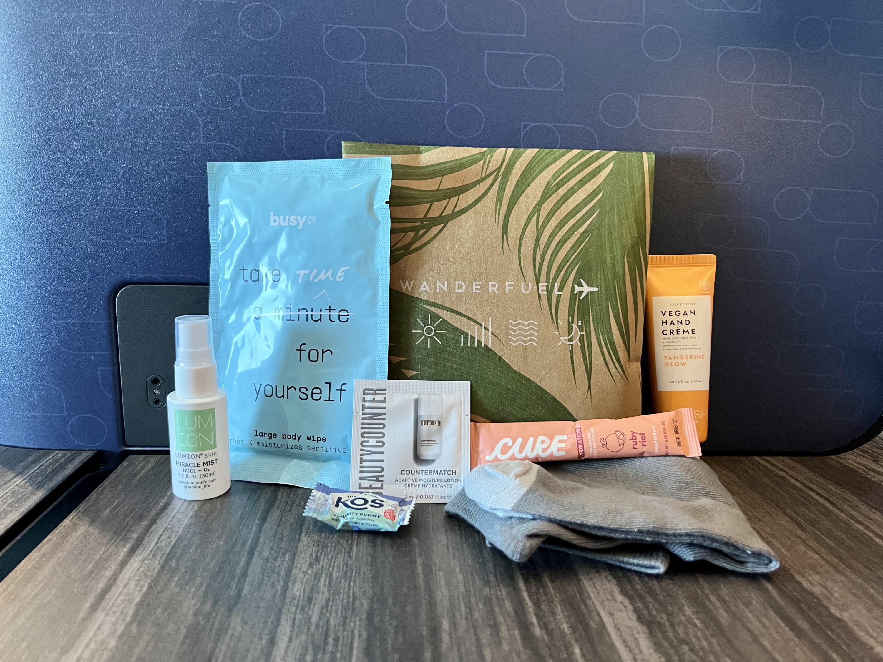JetBlue Mint A321LR amenity kit contents