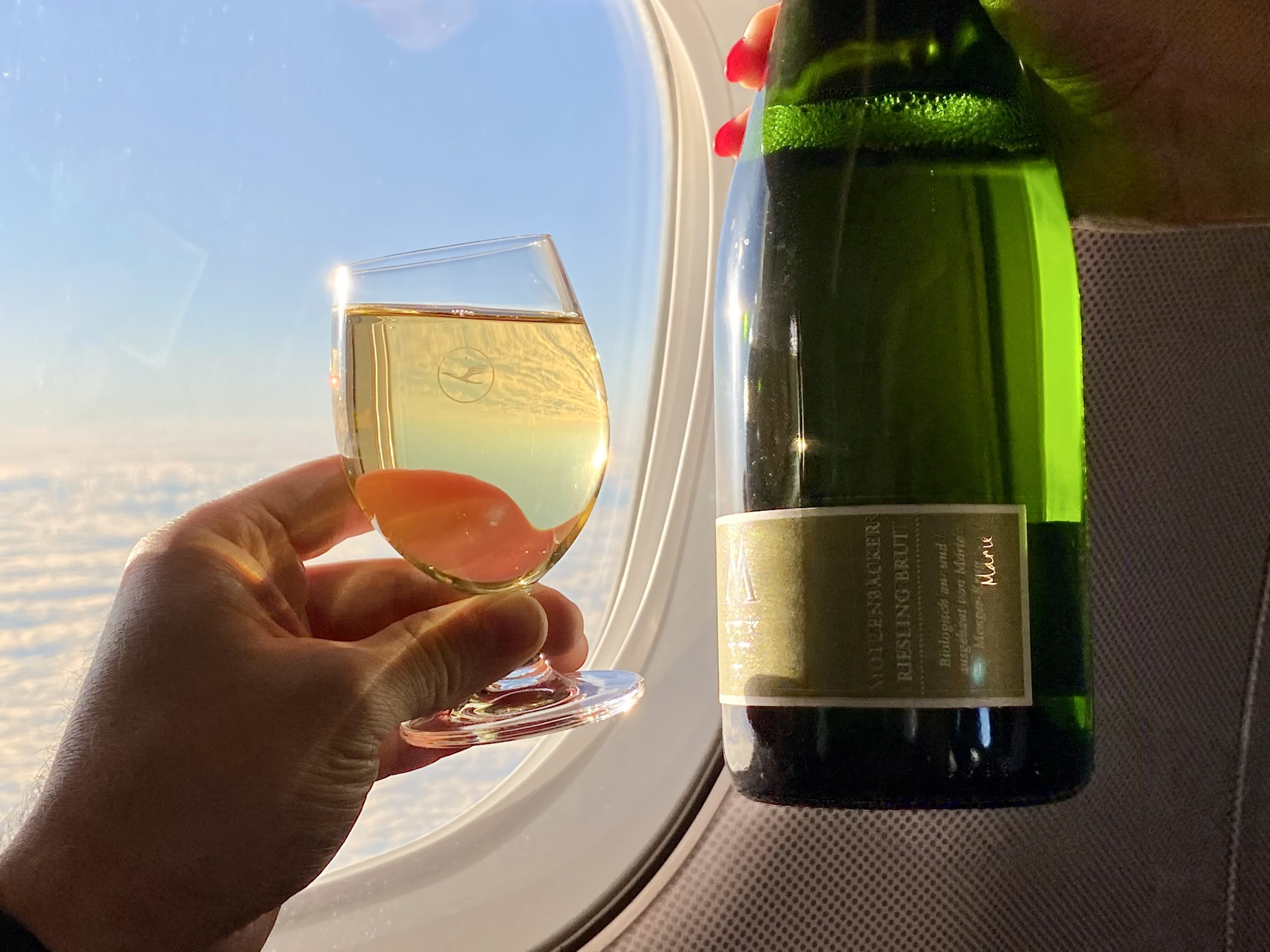 Lufthansa European business class Embraer E190 Riesling