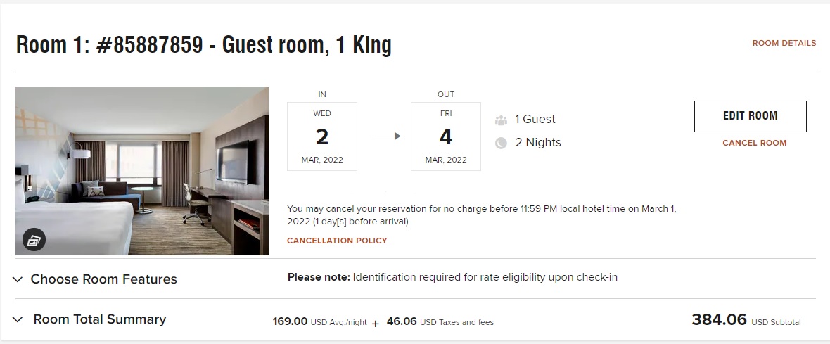 Marriott SFO Reservation