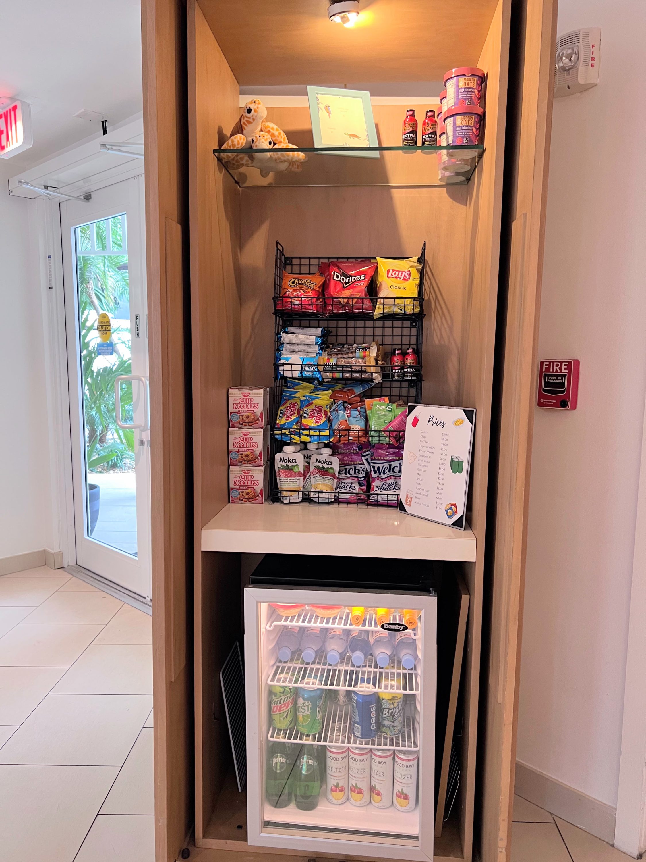 Mini market at Hyatt Centric