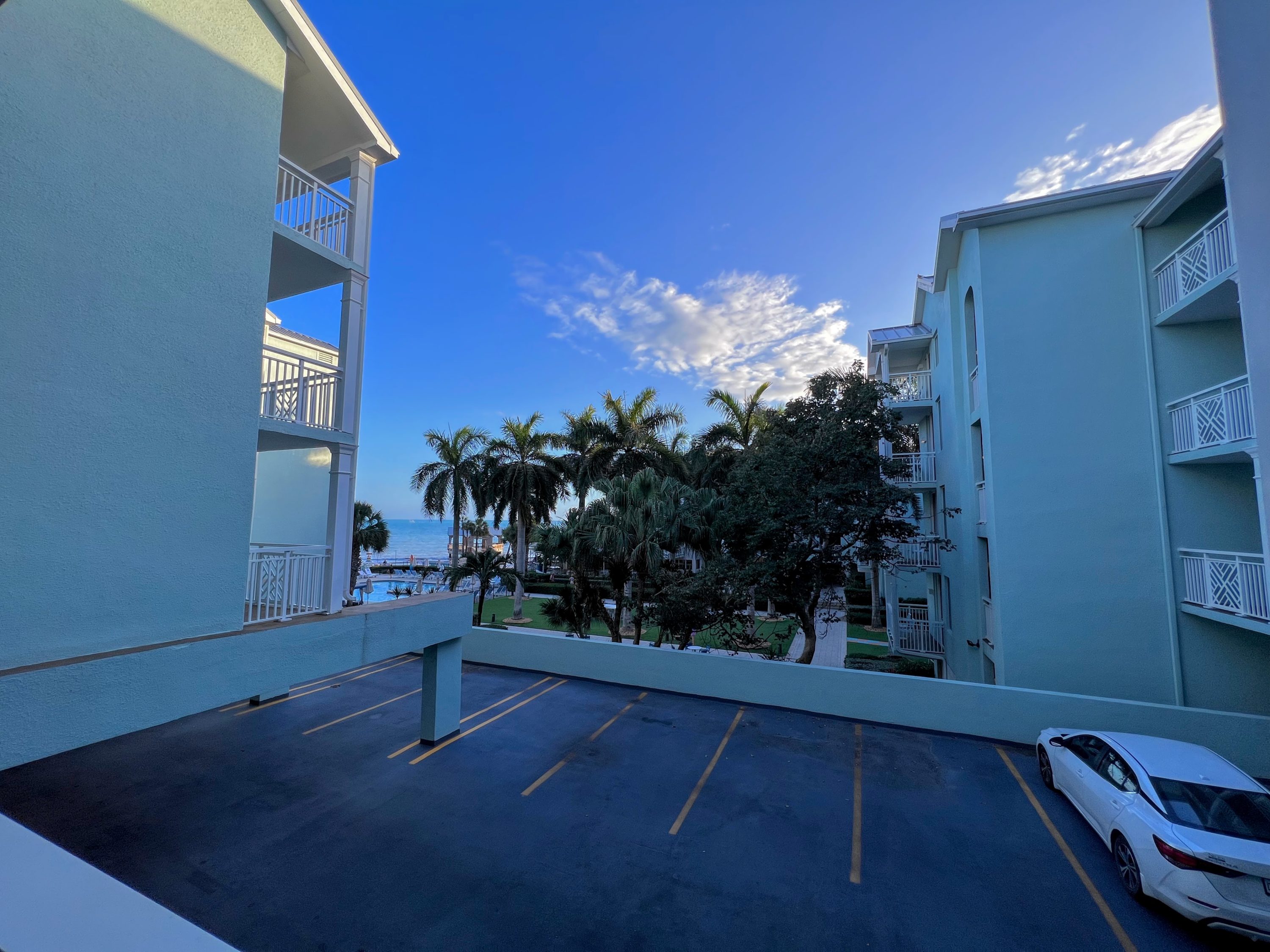 Parking lot view at The Reach Key West