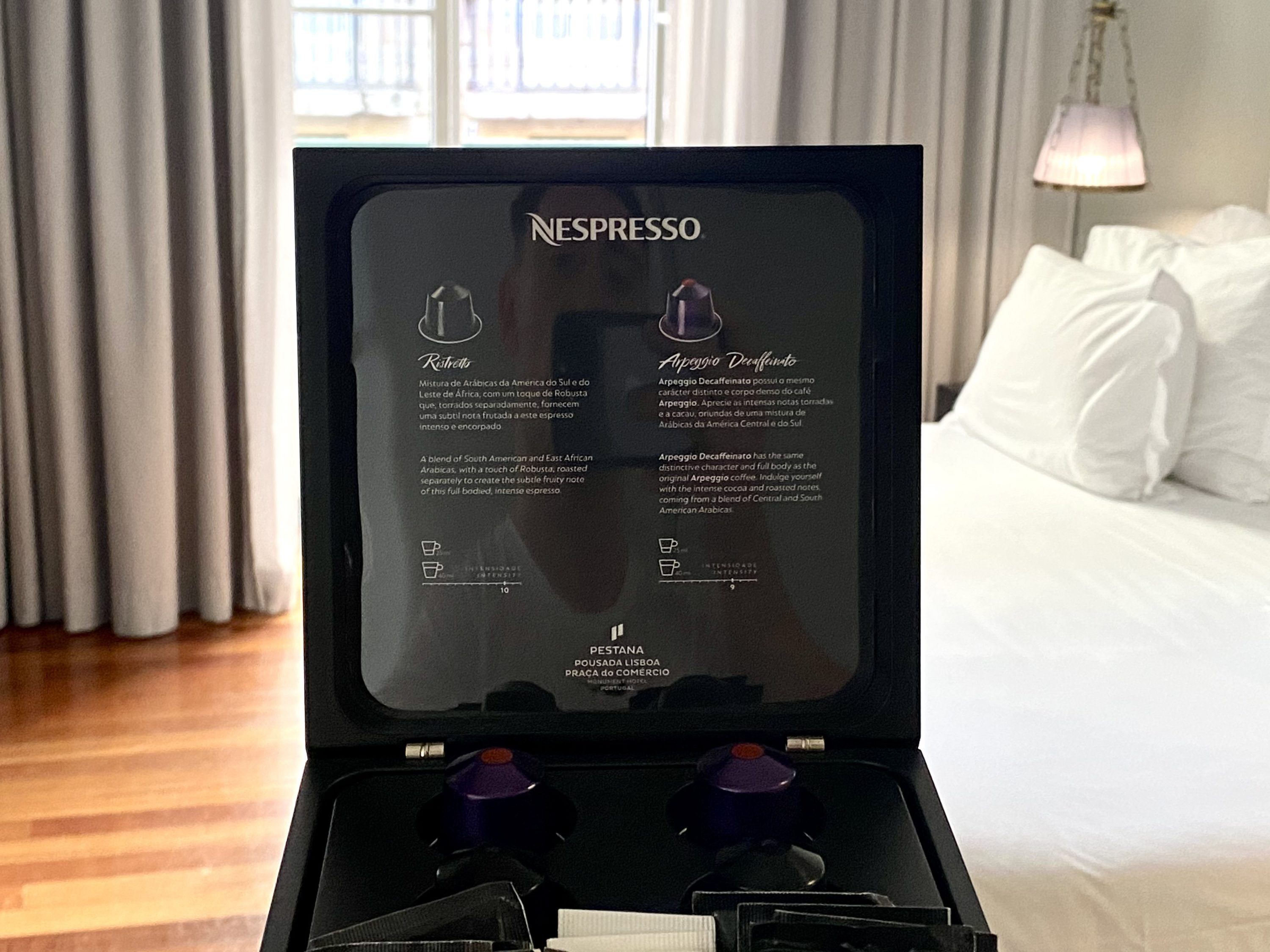 Pousada de Lisboa Small Luxury Hotels of the World bedroom Nespresso