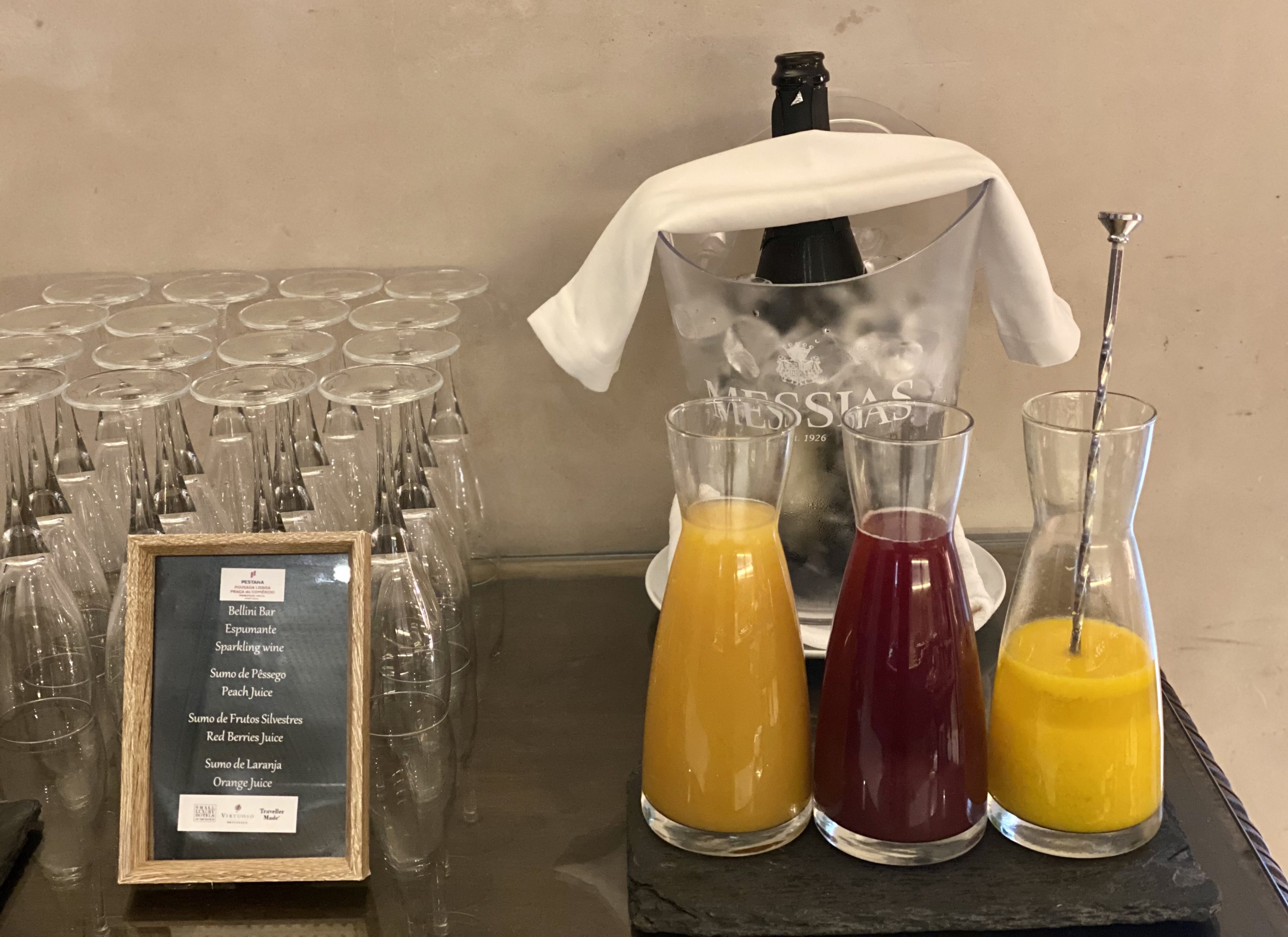 Pousada de Lisboa Small Luxury Hotels of the World breakfast Bellini station