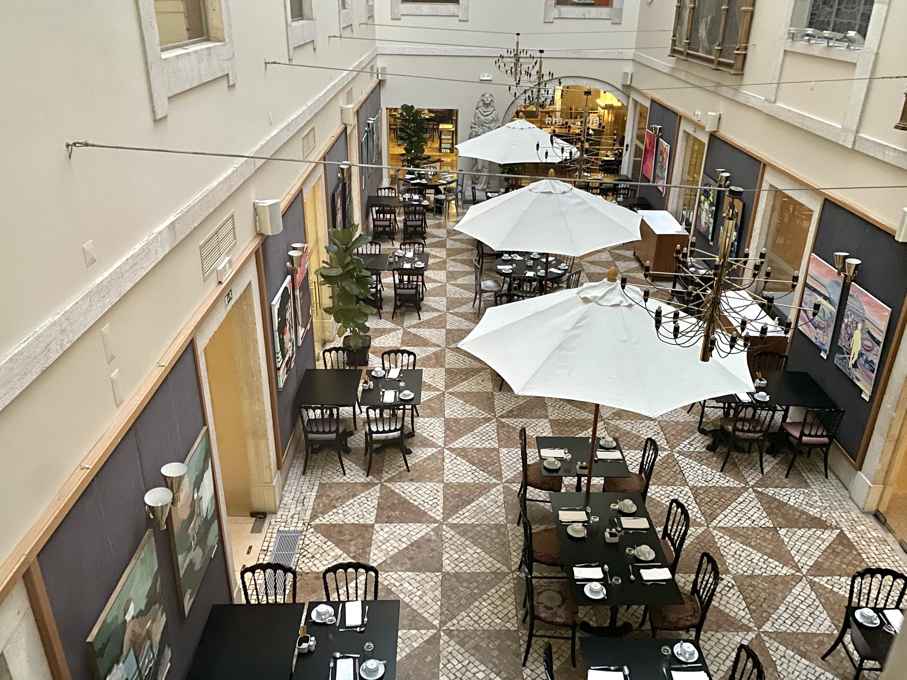 Pousada de Lisboa Small Luxury Hotels of the World restaurant from above