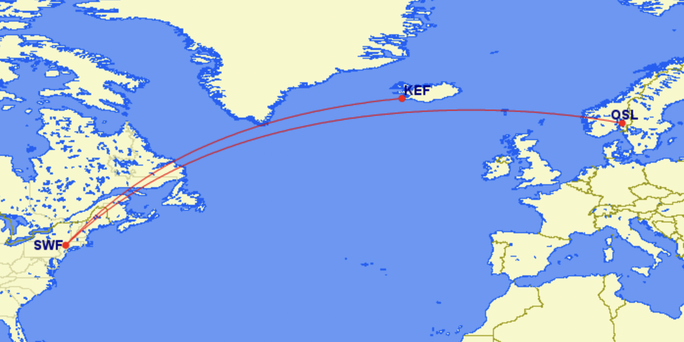 New routes to Europe from Stewart (SWF)