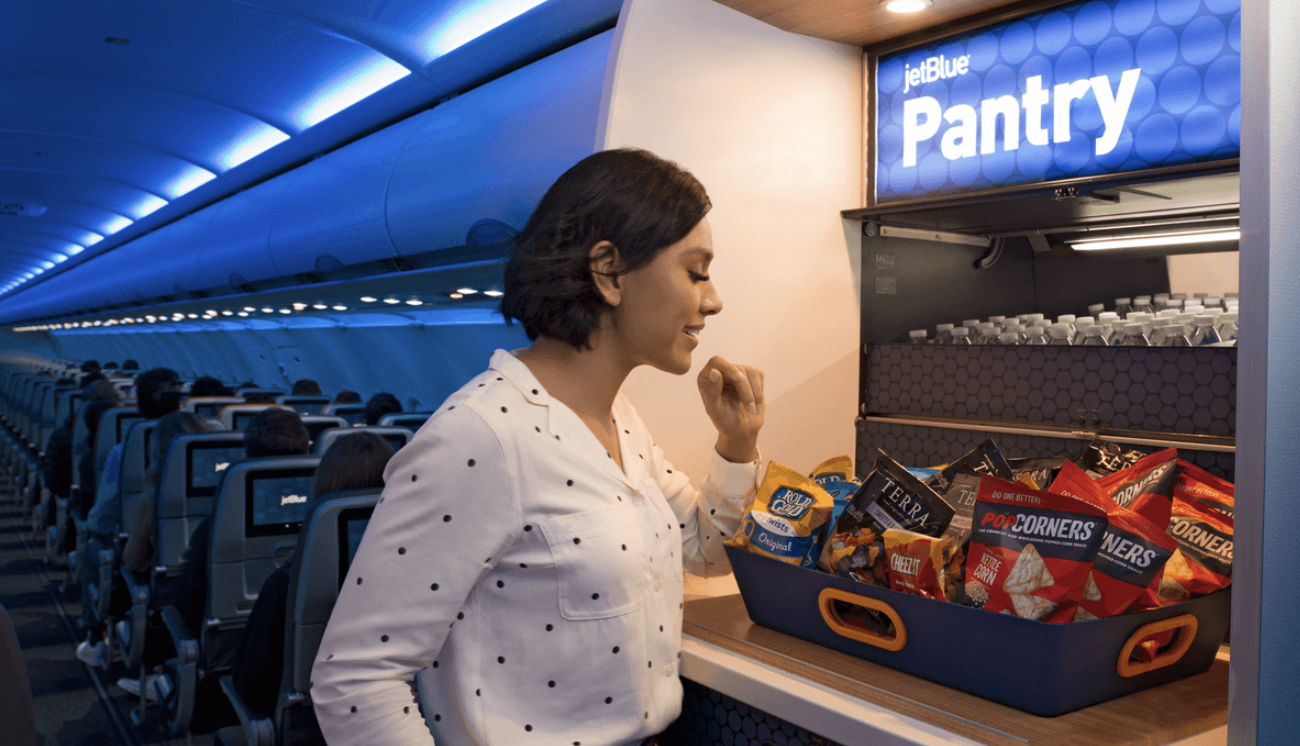 The Pantry onboard JetBlue's A321neo