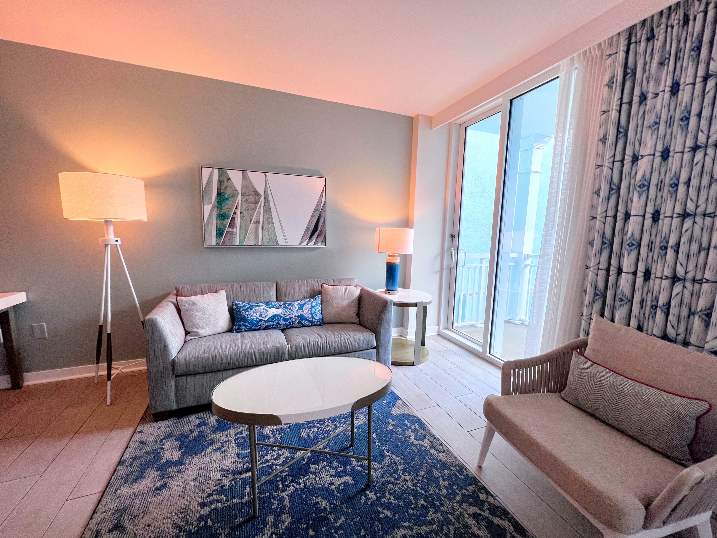 Sitting area in Resort View King Studio at The Reach