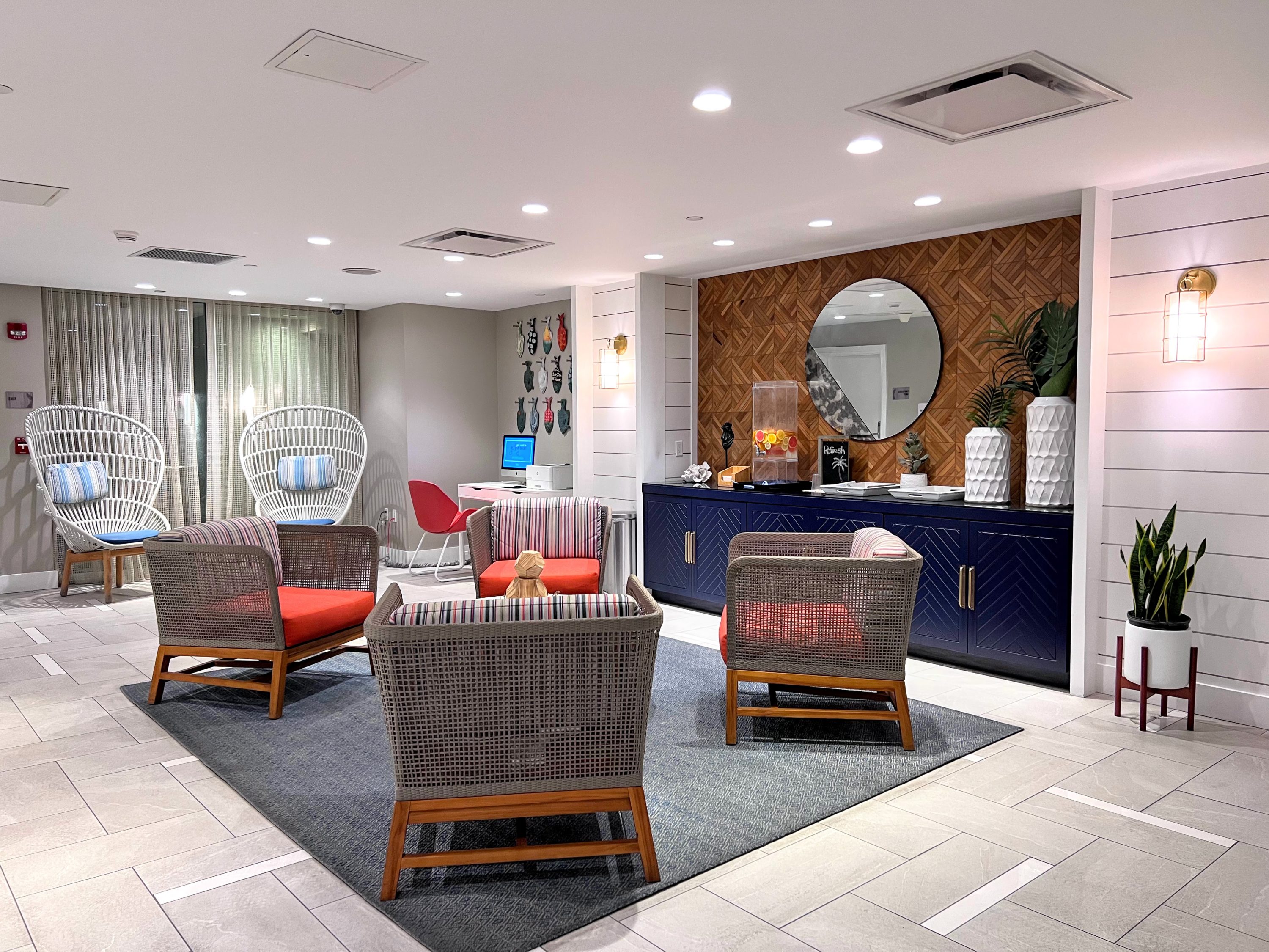 The Reach Key West lobby